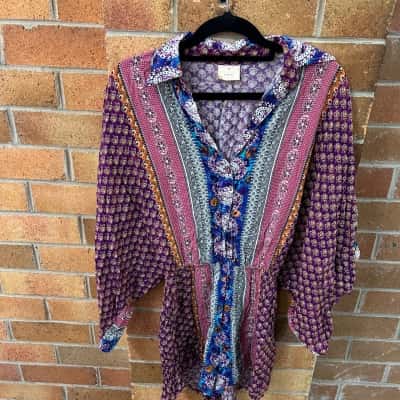  Womens Debbie Dabbie  Size 6 Playsuit Floral 