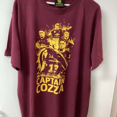 NRL Mens  Size XXXXL Maroon Captain Cozza tshirt