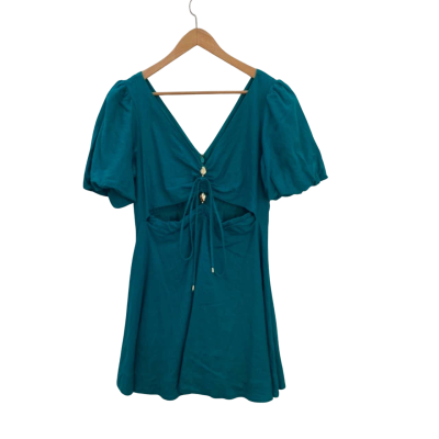 Pilgrim Womens Short Sleeve Dress  Teal 