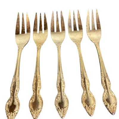 Vintage Coronet Gold Plated Serving  and Desert Set