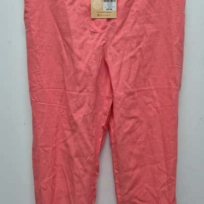 Noni B Womens  Size 12 Capris Pants Coral 