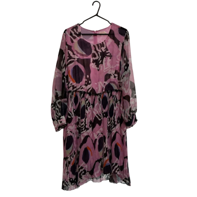 Gorman Womens Pleated Dress Size 16 Multicoloured / Pink  