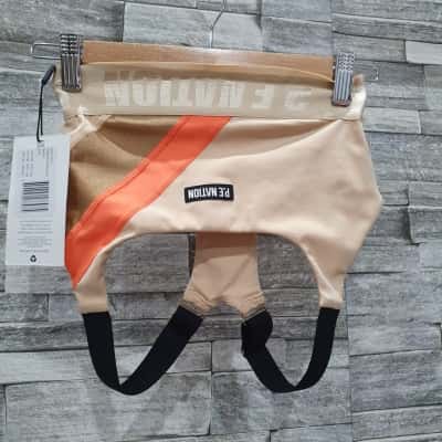 P.E Nation Womens  Size XXS Sports Bra Gold / Orange 