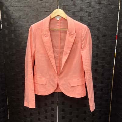 Witchery Womens  Size 12 Pink Linen Jacket