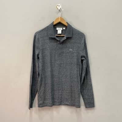 Lacoste Mens  Size XS Long Sleeve Polo Shirt Grey 