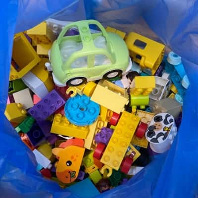3KG of Mixed bag of mega blocks and Lego Duplo Blocks 3kg 