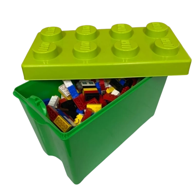 2kg mixed lego in lego box