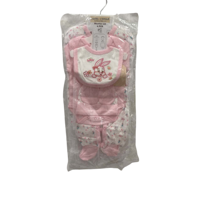  Kids  Size 3-6m  Pierre L’amour Starter Set Pink 6 pcs