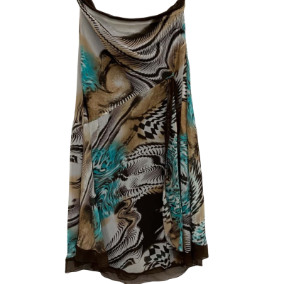 New Look Womens  Size 14 Strapless Dress Animal print 