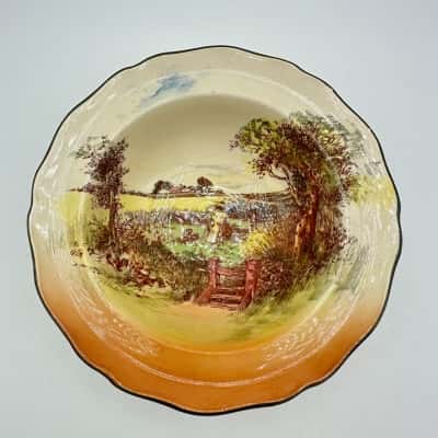 Vintage Royal Doulton "Rustic England" Bowl