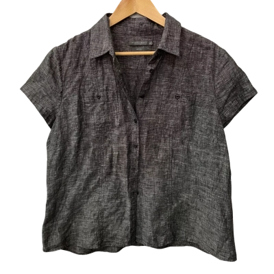 Sportscraft Womens  Size 18 Short Sleeve Shirt Black  