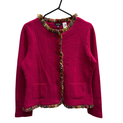 New With Tags SEE SAW Size M Pure Wool Magenta Blazer 