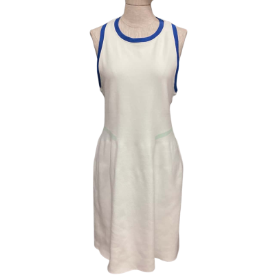  Sweaty Betty London  Size XL Sleeveless Sports Dress Pale Green with Blue Trim