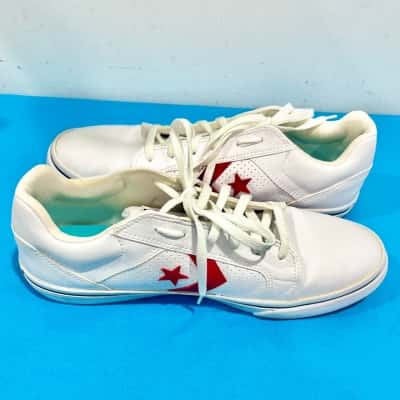 Converse White Shoes Size 13