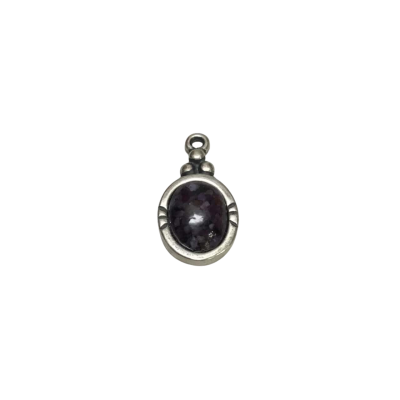 Sterling Silver Pendant With Amethyst