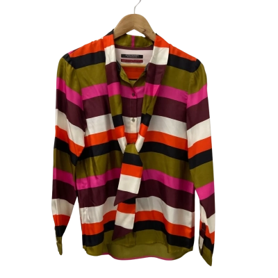 Scotch & Soda Womens  Size 2 Long Sleeve Shirt Multicoloured / Striped 