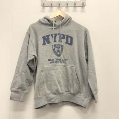  NYPD official Unisex  Size S Hoodie Grey 