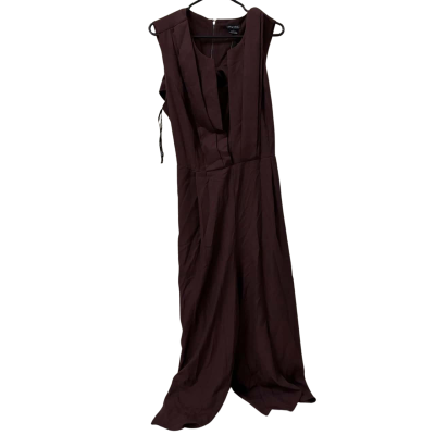 City Chic Womens Size L Veronica Jumpsuit Brown