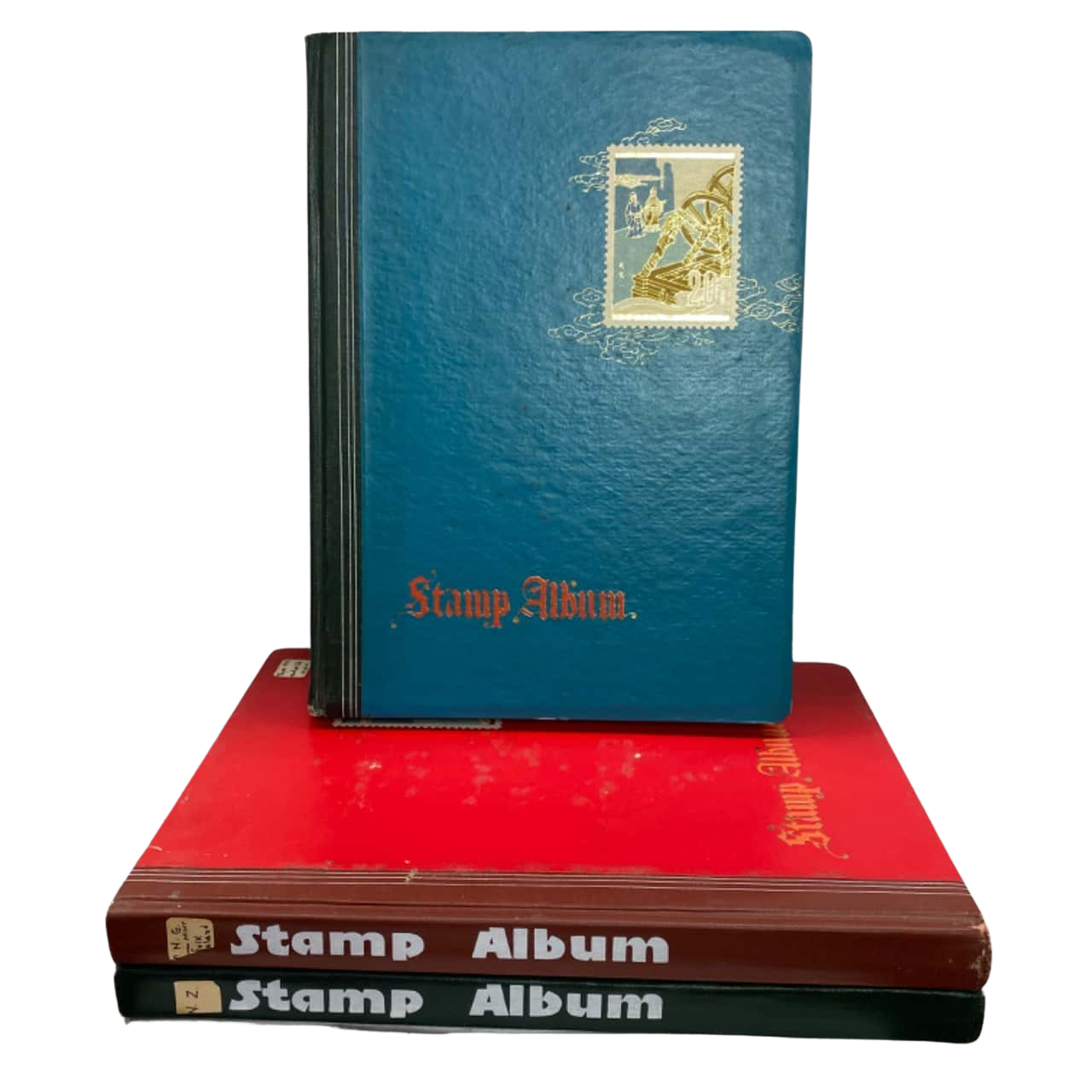 3 Big Stamp Albums with Assorted Stamps(s)