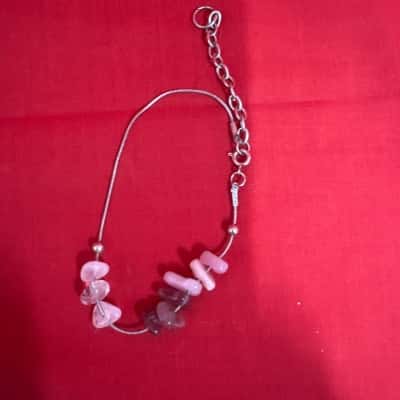  Women's Silver Tone Gemstone Bracelet 