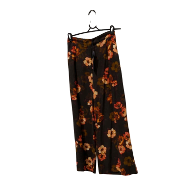 Fate & Becker Womens  Size 8 Bloom Wide Leg Pants Rose Dust Floral 