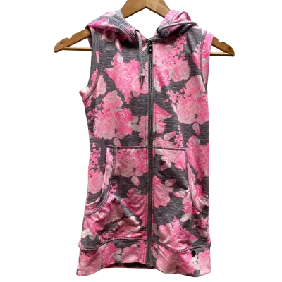 Lorna Jane Activewear Pink Floral Vest  Size XS