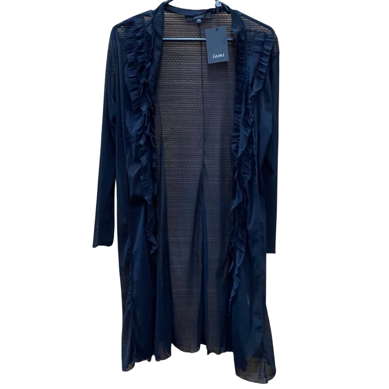 Leoni BNWT Black Size 10 Evening wear Cover up Sheer Jacket Womens (s)