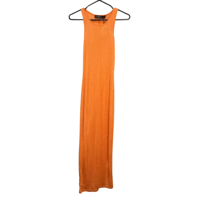 Lioness Womens  Size S Midi Dress Orange 
