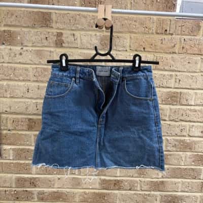 Abrand Womens blue denim skirt Size 25 