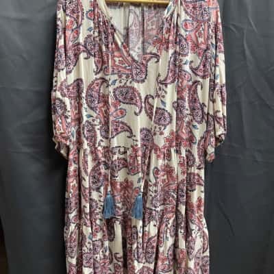 Sass Womens Size 18 Paisley Elise Mini Dress