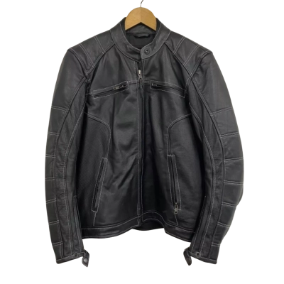  Womens  Size 10 Leather Jacket Black  