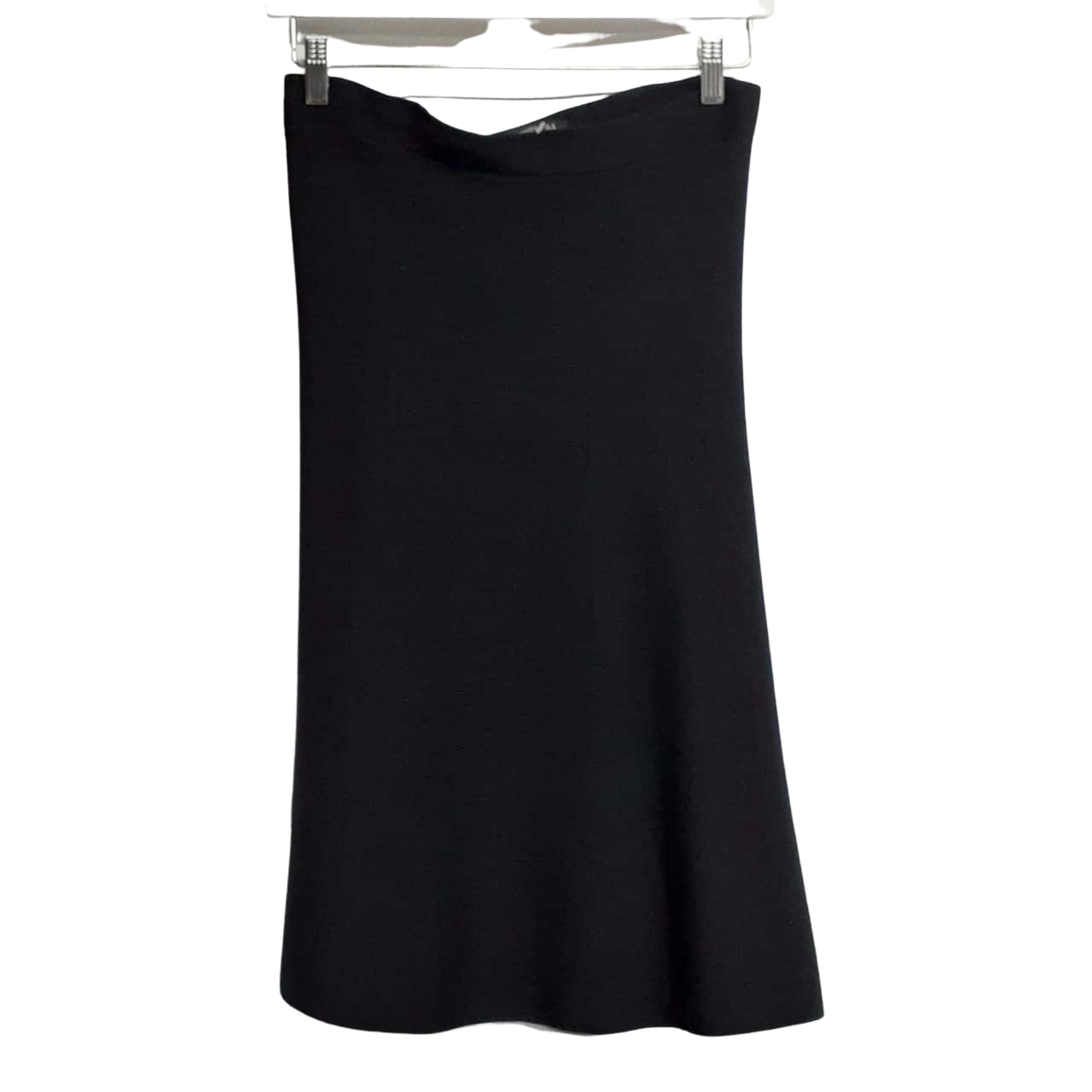 Zara Womens Size M Midi Black Knit Skirt (s)