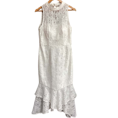 BNWT George Carla Dress White Size 14