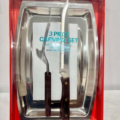 Vintage 3 Piece Carving Set- in Original Box 