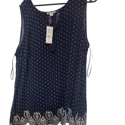 Rockmans Womens  Size 20 Tank Top Blue / Pattern 