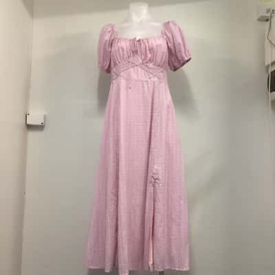  Womens  Size 12 Maxi Dress Pink  