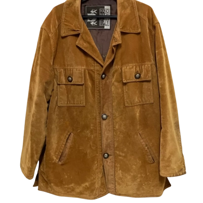 GV Made in Italy Mens  Size L Bomber Brown 