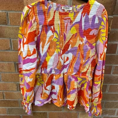  Womens Mutig  Size XL Long Sleeve Top Multicoloured / Pattern 