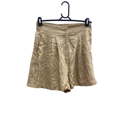 Dotti Womens Size 12 Tan Linen Shorts  