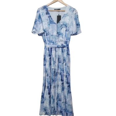 Portmans Women's  Size 10 Blue Floral Dress