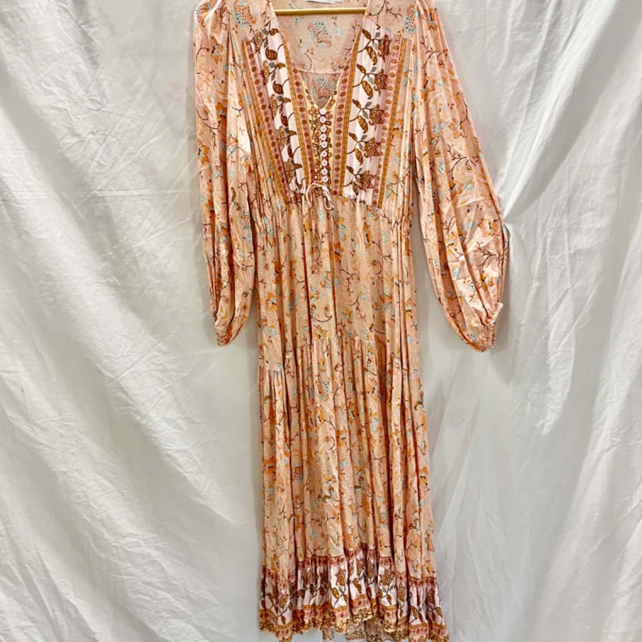 spell hendrix boho dress dusty pink Florence Flair Modest Dress – The Women Zone main image 0