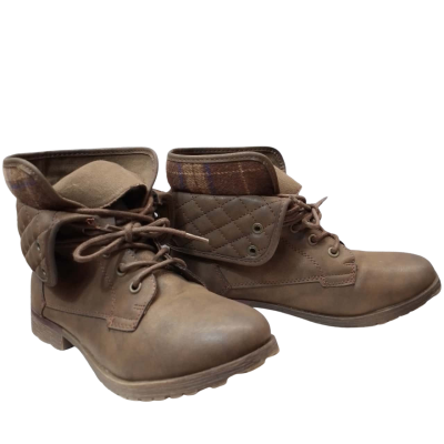 Rock & Candy Women's Size 7 Brown Ankle Boots