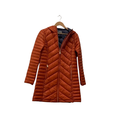 Michael Kors Womens  Size S Winter Coat Burnt Orange / Navy Blue 