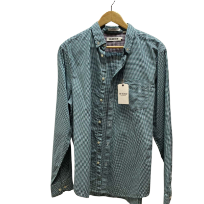 Ben Sherman Mens  Size L Green Check Shirt