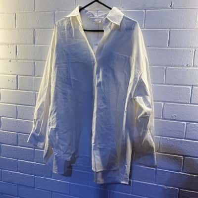 Billy J Unisex  Size M/L Business Shirt White 