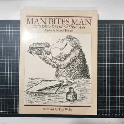 Man Bites Man: Two Decades of Satiric Art Book 