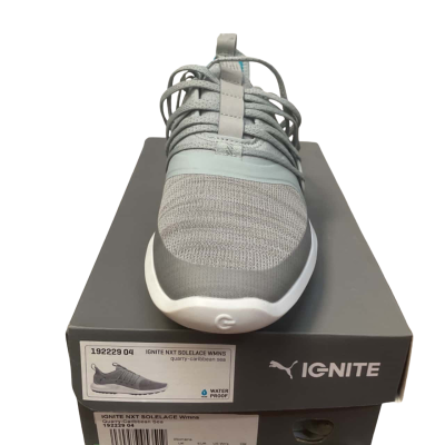 Women’s Puma  Ignite Size 37.5 Grey / Teal / White sneaker,