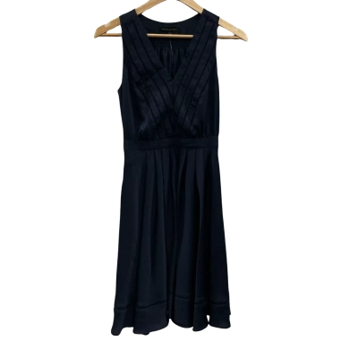 Banana Republic Womens Size 00 Sleeveless Dress Navy Blue 