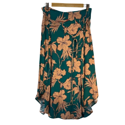 Country Road Womens  Size 10 Midi Skirt Floral / Green 