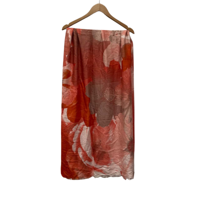 Calvin Klein Womens  Size One Size Scarf Floral / Multicoloured 